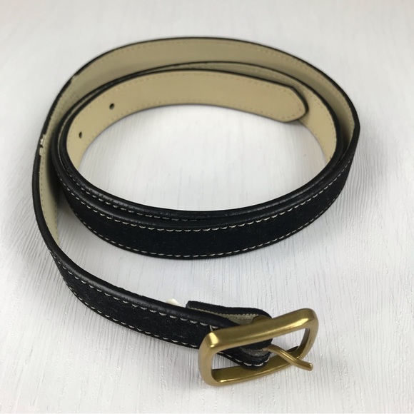 Women’s black suede belt. Gap, size medium. Good condition. - Picture 2 of 4